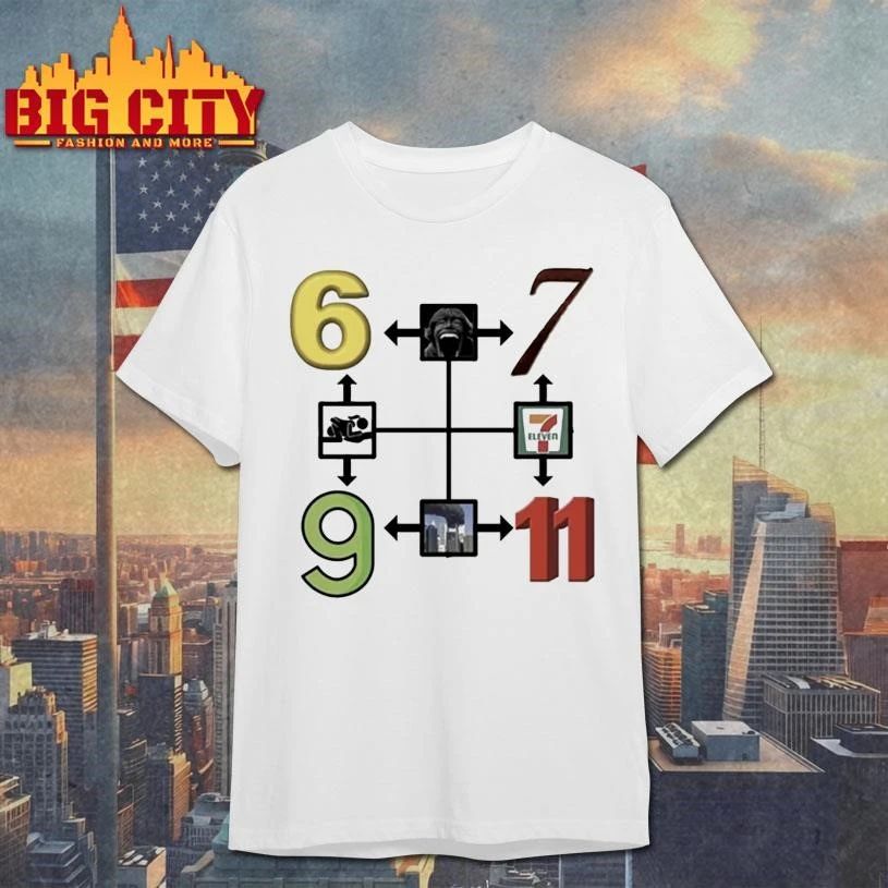 Six Seven Nine Eleven Funny Shirt