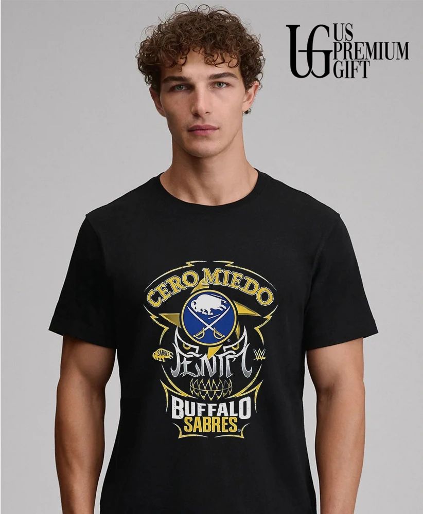 Penta El Zero M Buffalo Sabres Cerro Miedo Skull shirt