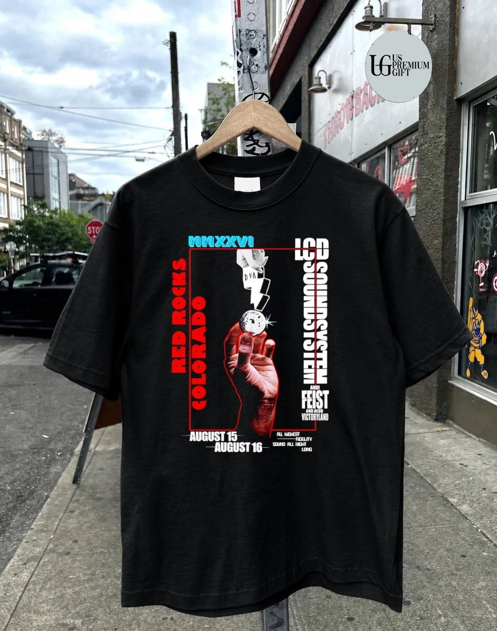 LCD Soundsystem Red Rocks August 2026 shirt