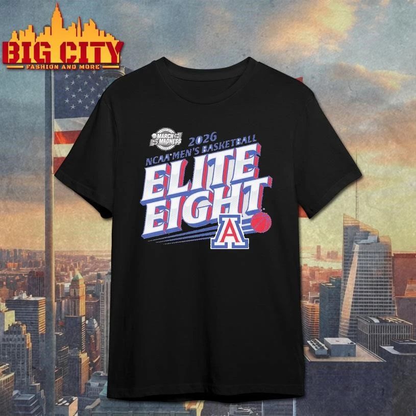 Arizona Wildcats Men’s Basketball 2026 NCAA March Madness Elite 8 College Shirt