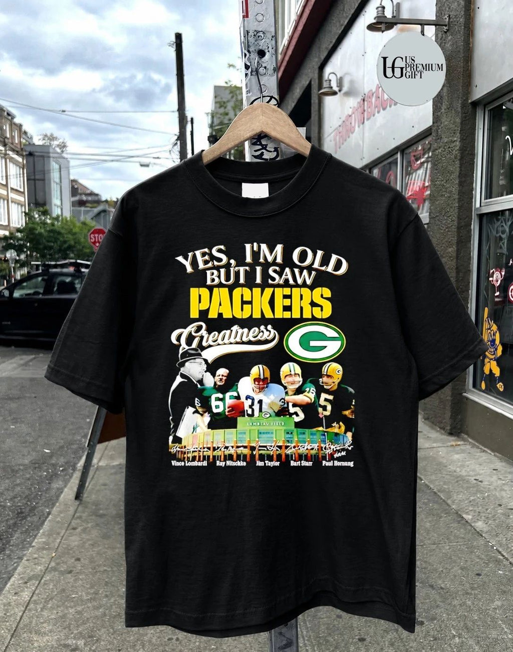 Yes I am old but I saw Green Bay Packers Greatness signature shirt