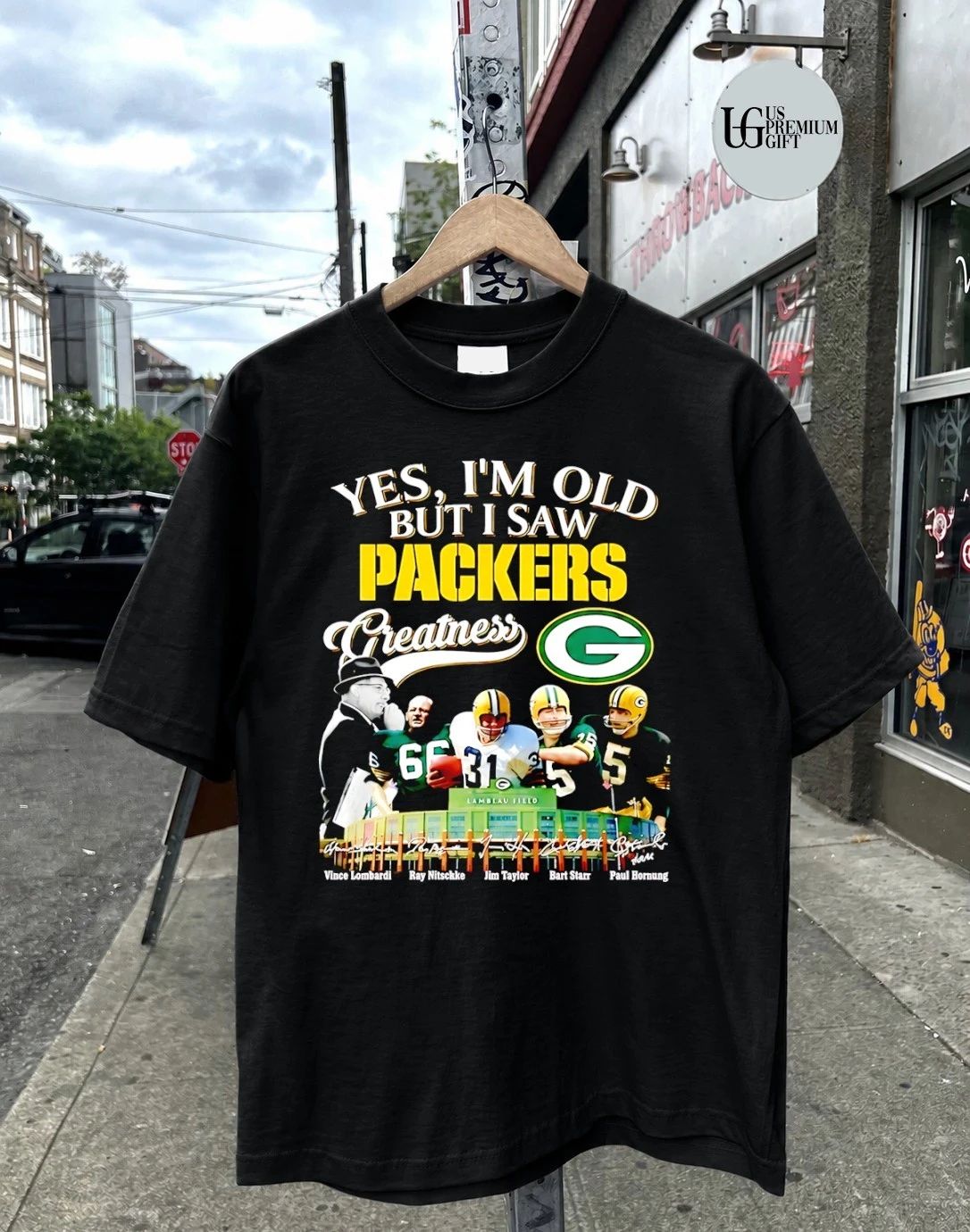 Yes I am old but I saw Green Bay Packers Greatness signature shirt