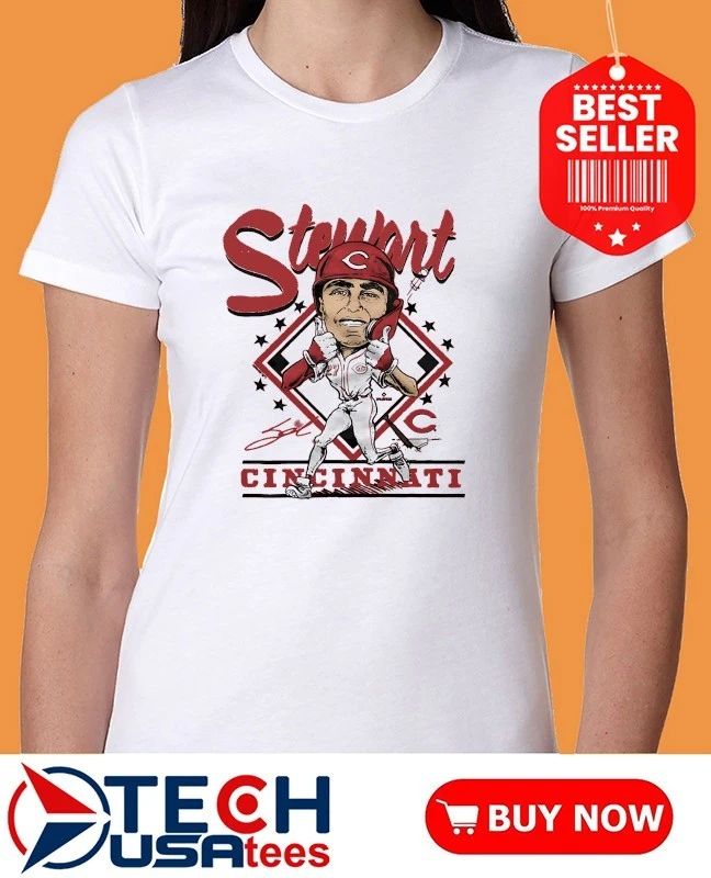 Cincinnati Reds Sal Stewart caricature signature shirt