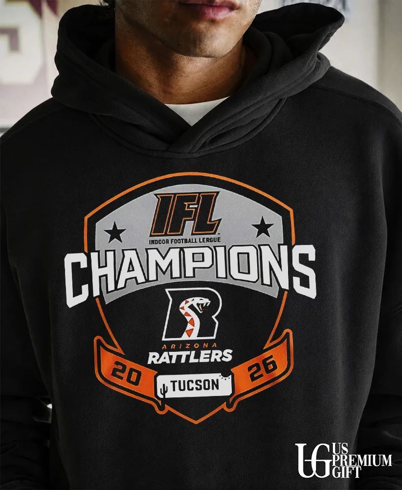 Arizona Rattlers 2026 Indoor Football League National Champions logo T-shirt