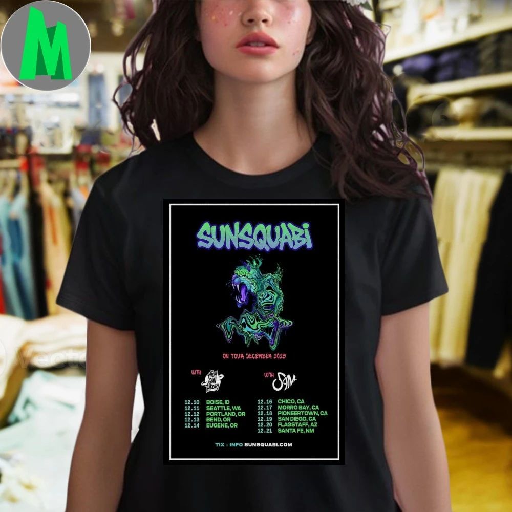 SunSquabi On Tour December 2025 Poster Shirt