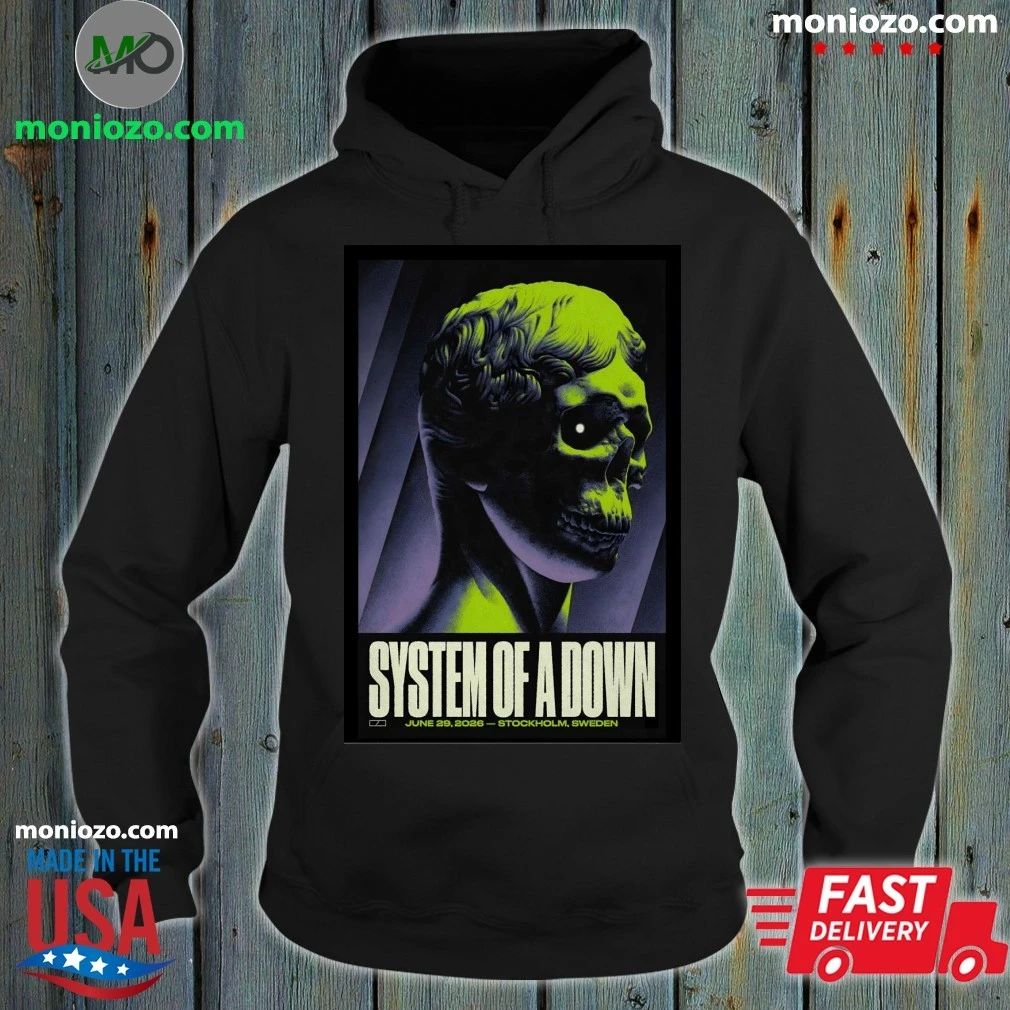System Of A Down June 29 2026 Strawberry Arena in Stockholm Sweden Poster Shirt