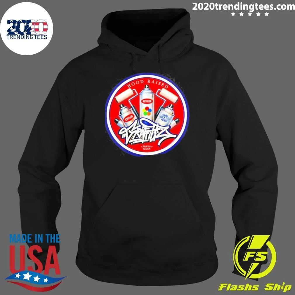 Hood Raised Krylon Graffiti Logo Shirt