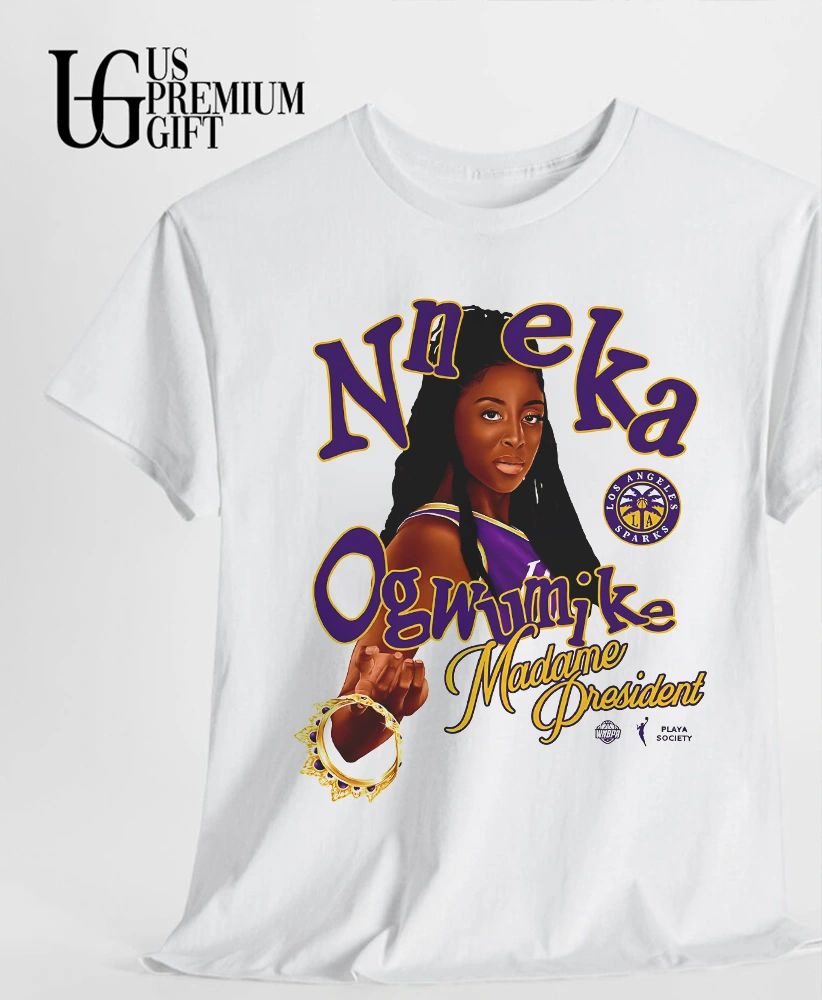 Nneka Ogwumike Los Angeles Sparks WNBA Madame President Playa Society 2026 shirt