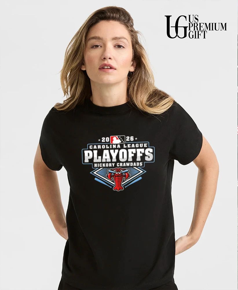 Hickory Crawdads Carolina League Baseball Playoffs 2026 shirt