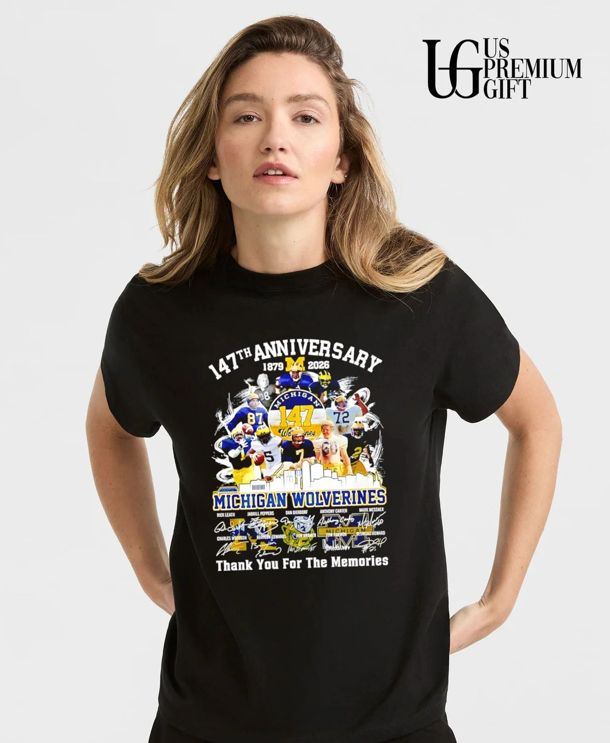 Michigan Wolverines 147th Anniversary 1879-2026 thank you for the memories signature shirt