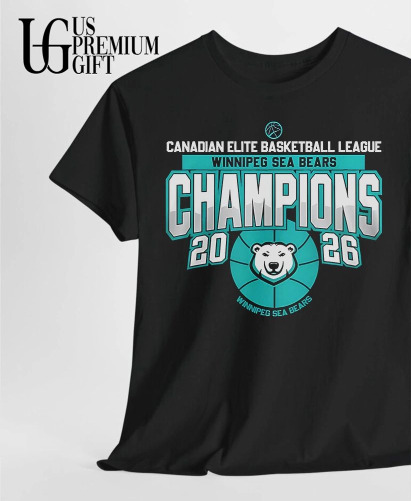 Canadian Elite Basketball League Winnipeg Sea Bears Champions 2026 T-shirt