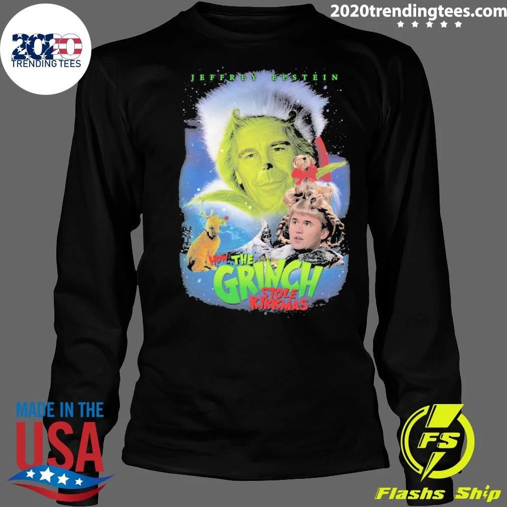Jeffrey Epstein The Grinch Stole Kirkmas Shirt