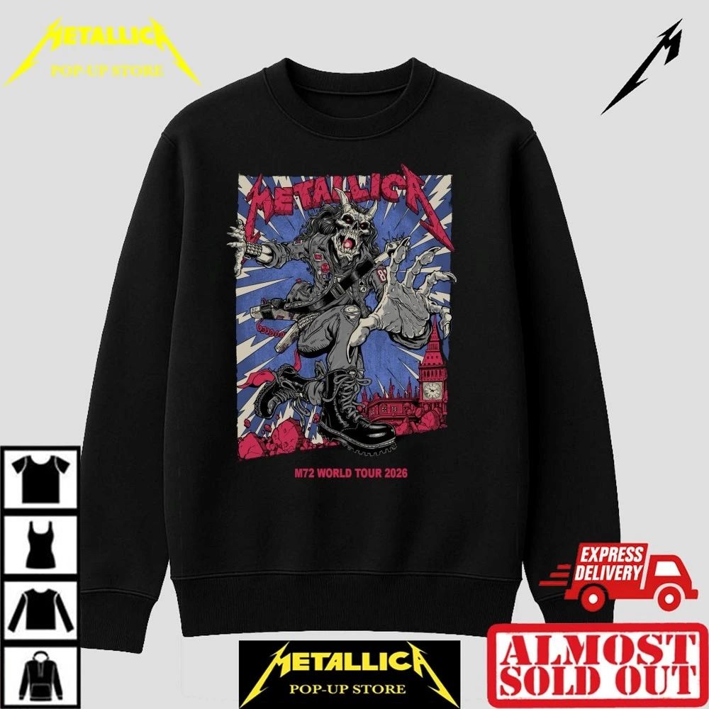 Authentic Metallica M72 London Stadium 2026 Concert T-Shirt – Limited Stock
