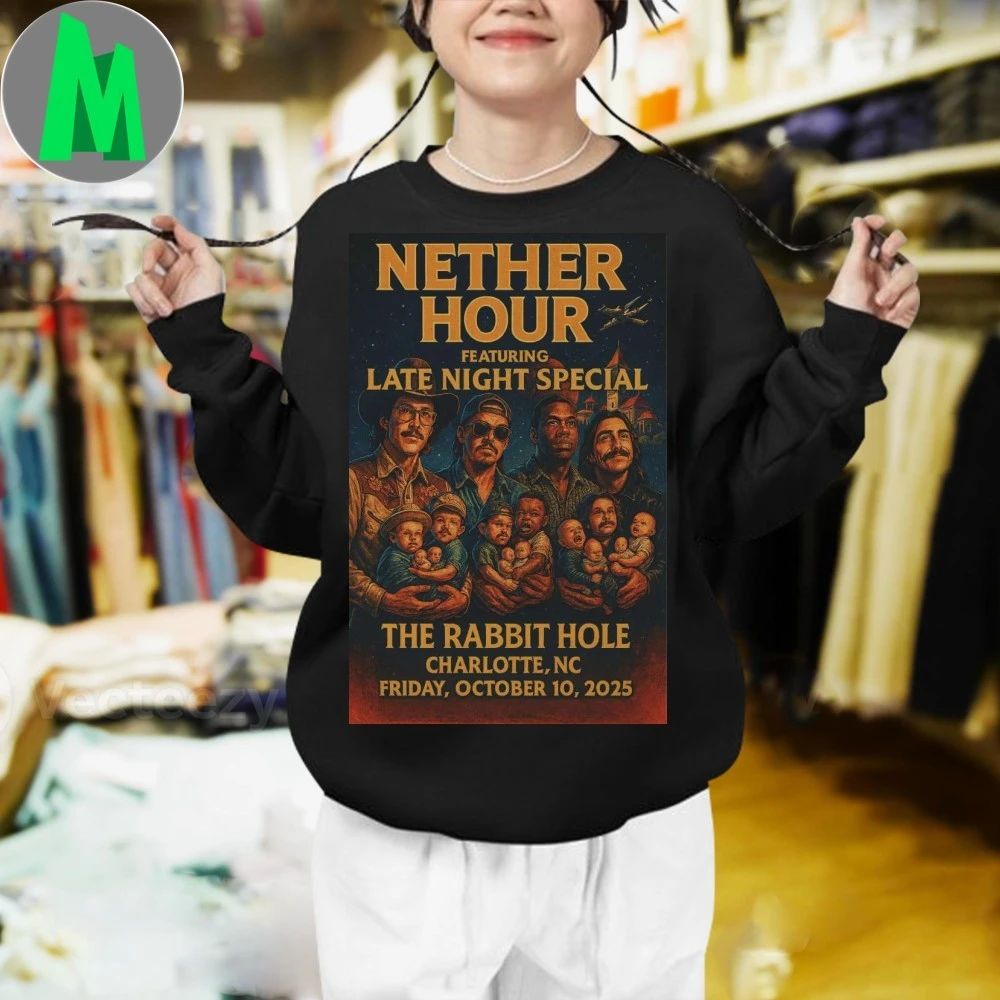 Nether Hour Oct 10 2025 Charlotte, NC Poster Shirt