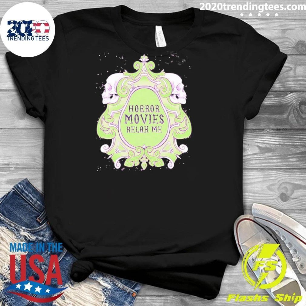 Horror Movies Relax Me Spooky Aesthetic Shirt