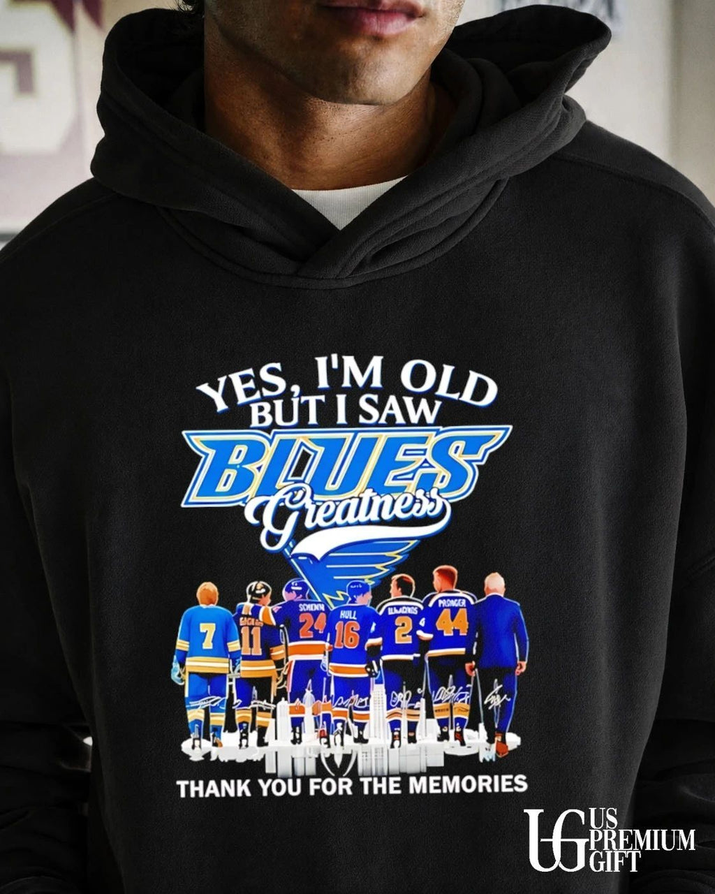 St. Louis Blues hockey yes I’m old but I saw Blues Greatness thank you for the memories signature shirt
