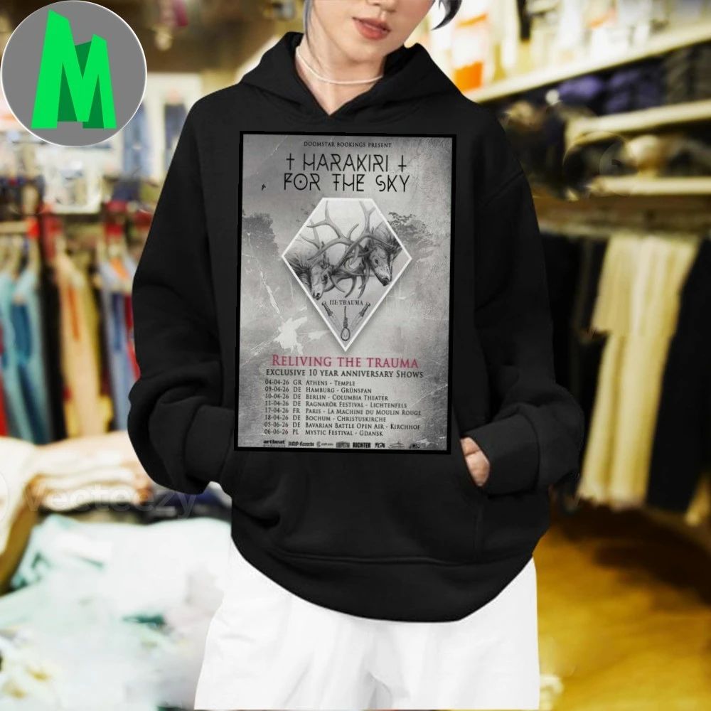 Harakiri For The Sky Exclusive 10th anniversary Shows 2026 Poster Shirt