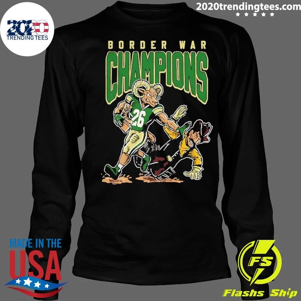 Colorado State’s Border War Win Over Wyoming Border War Champions B War Stiff Arm Shirt