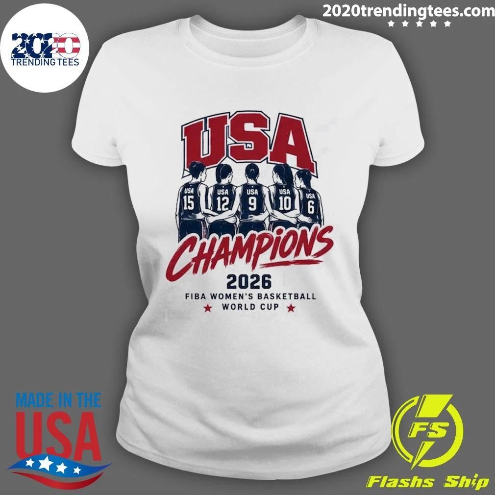 USA Women’s National Team Wins FIBA Women’s Basketball World Cup 2026 Champions Shirt