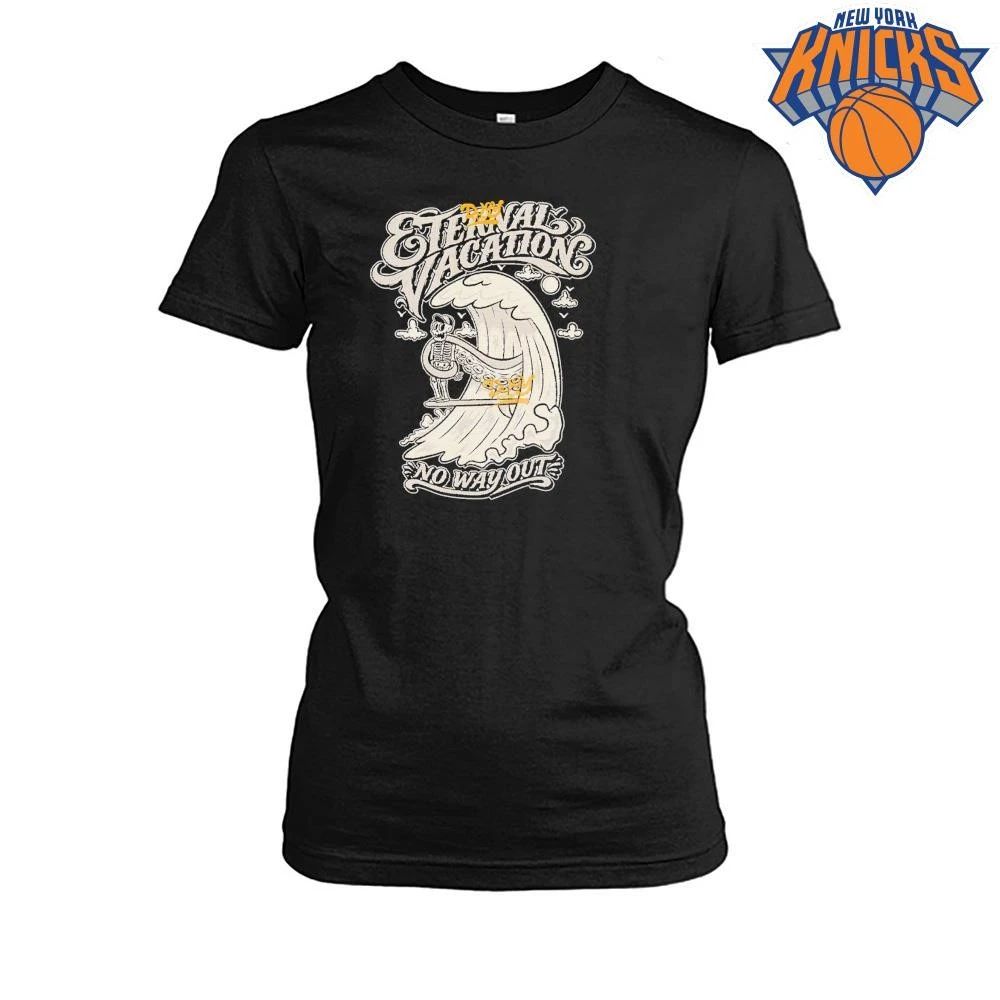 Eternal Vacation No Way Out Skeleton Surfing Kraken Octopus Shirt