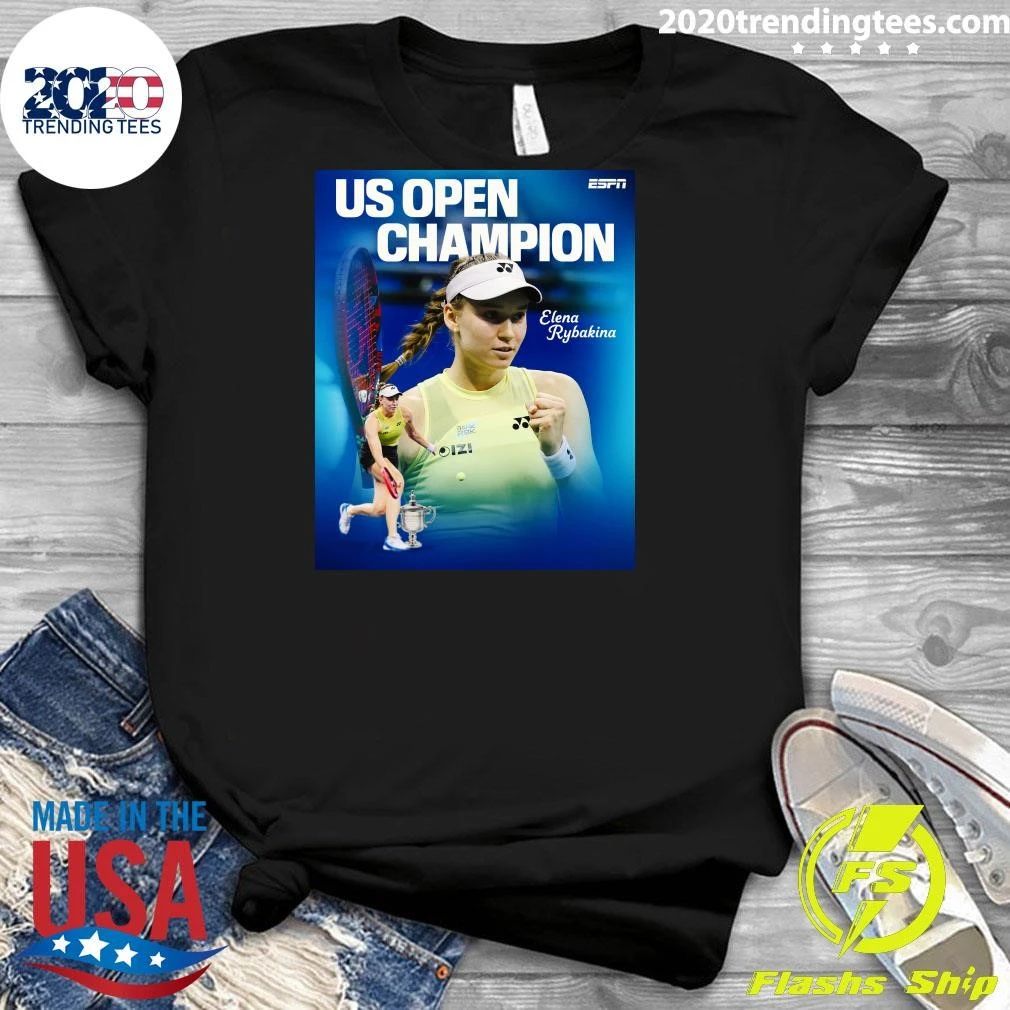 Elena Rybakina Wins Her Third Career Major Title, Her First At The US Open Shirt