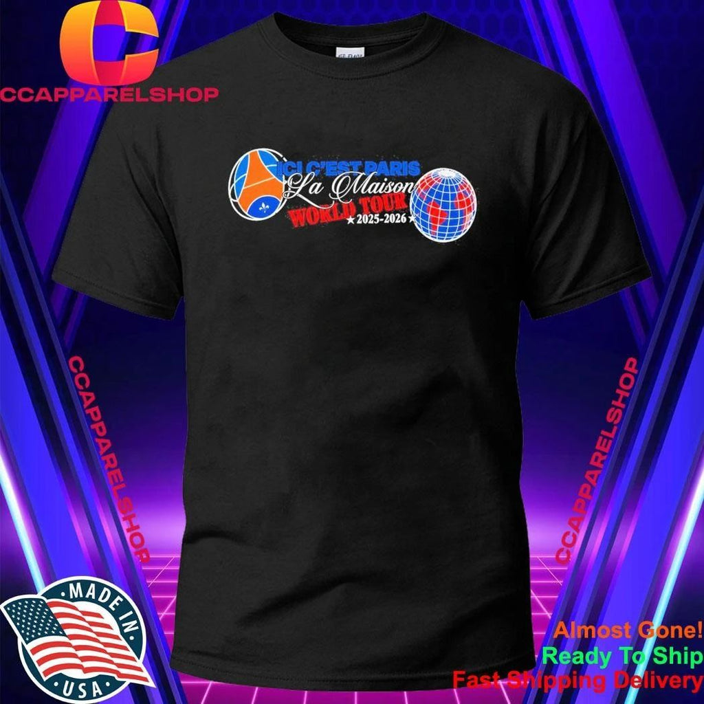 PSG Ici C’est Paris La Maison World Tour 2026 Shirt