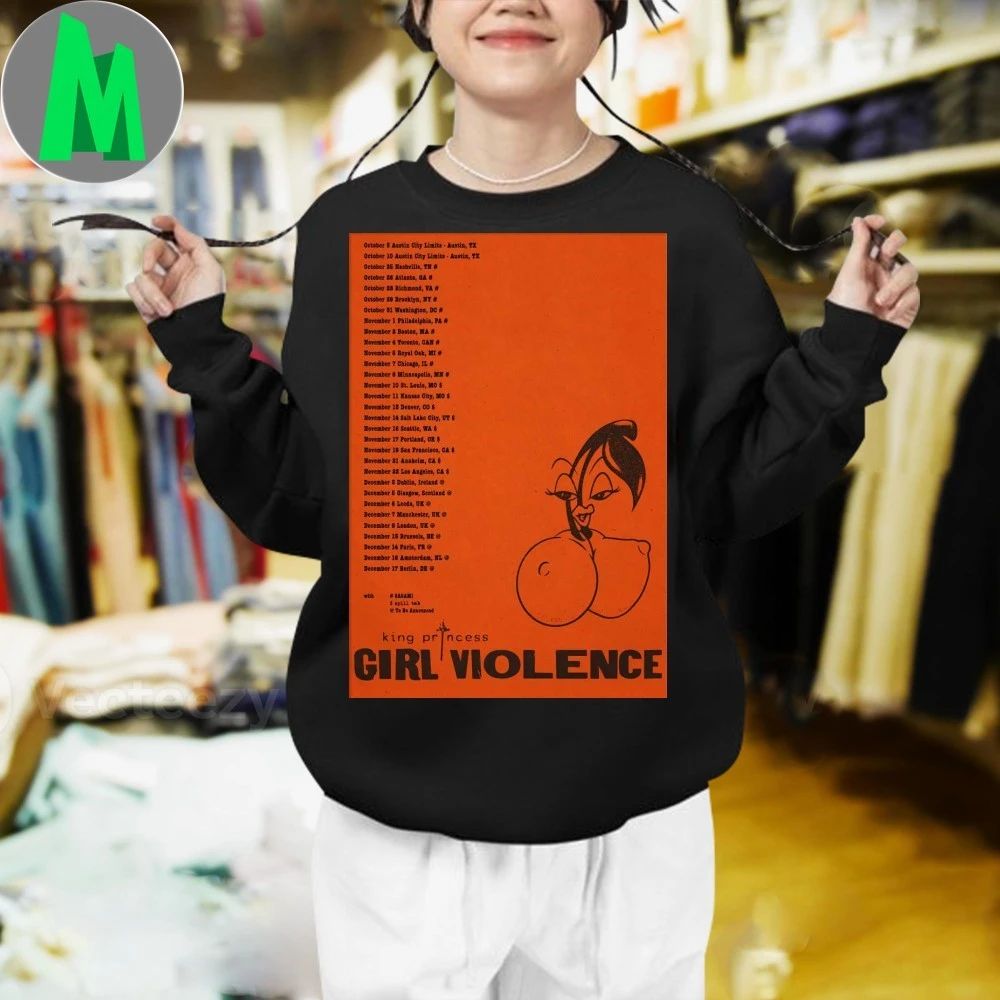 King Princess Girl Violence Tour 2025 Poster Shirt