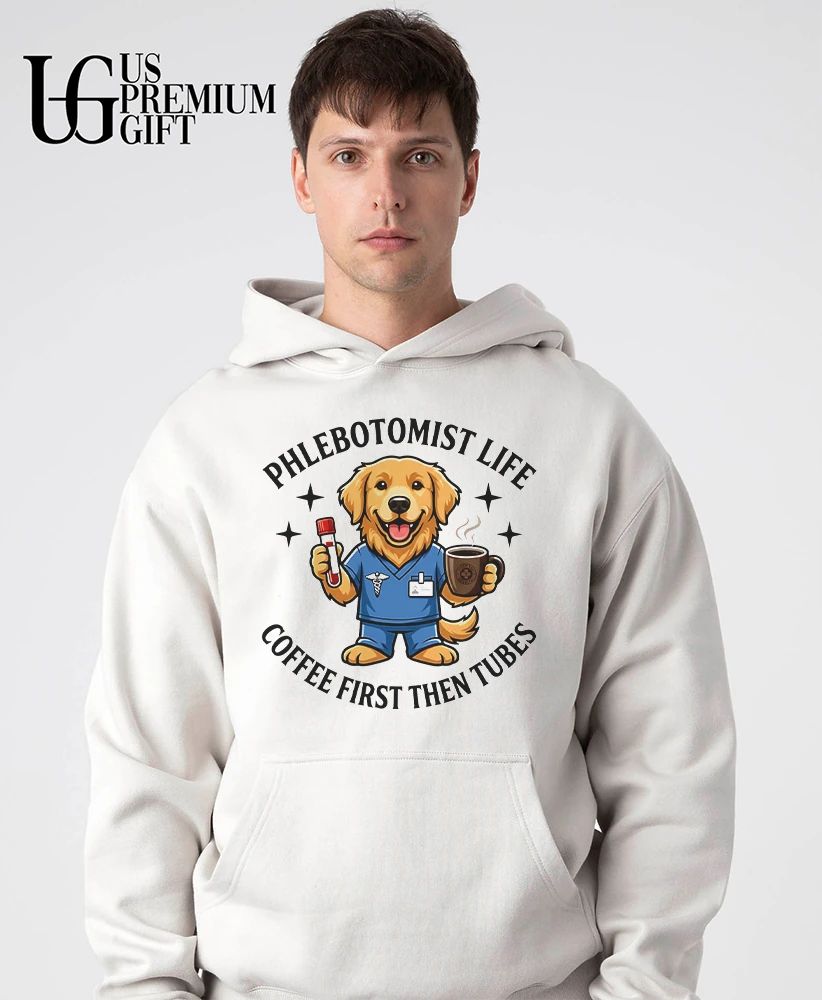 Phlebotomist life coffee first then tubes shirt