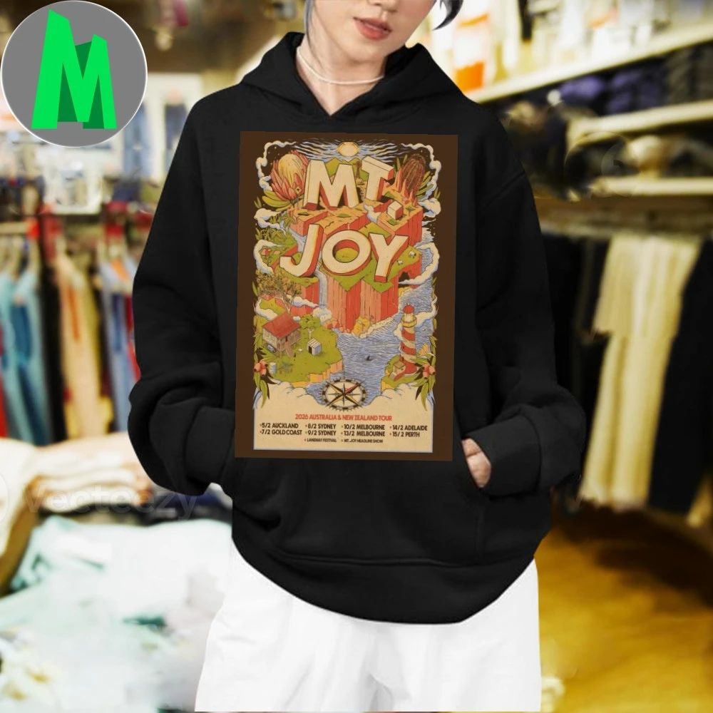 Mt Joy 2026 Australia & New Zealand Tour Poster Shirt