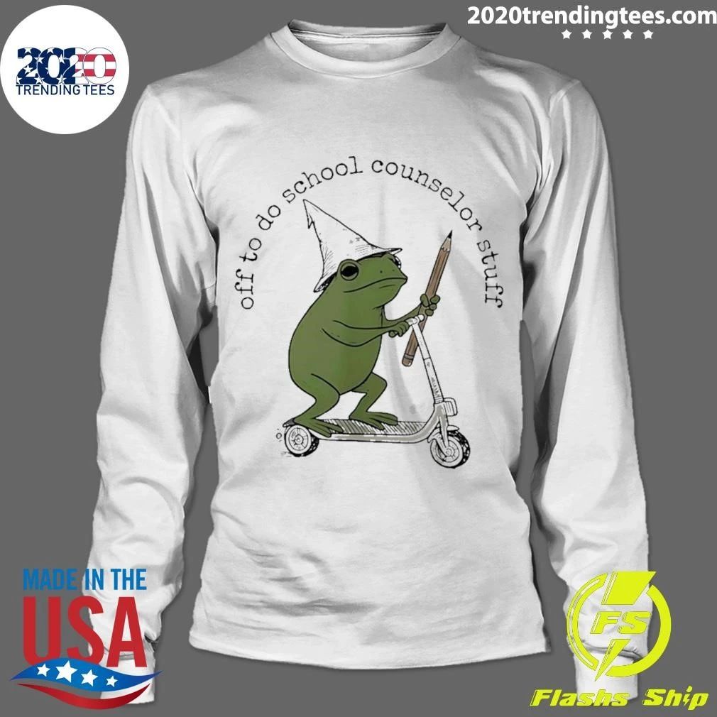 Frog Off To Do School Counselor Stuff Shirt