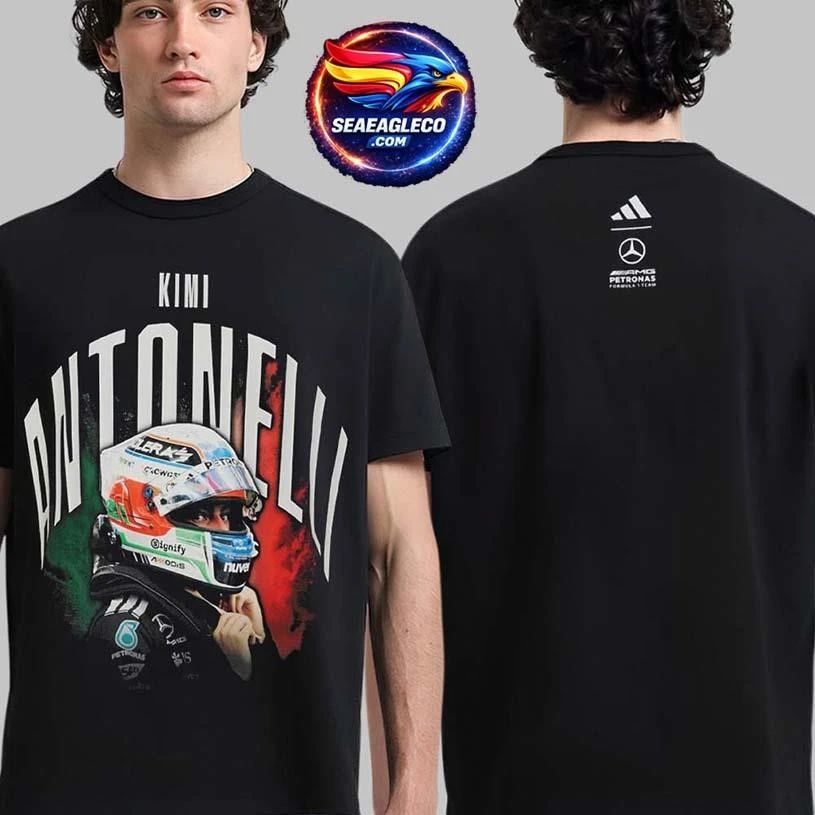 Kimi Antonelli F1 Mercedes AMG Petronas Adidas Two Sided Shirt