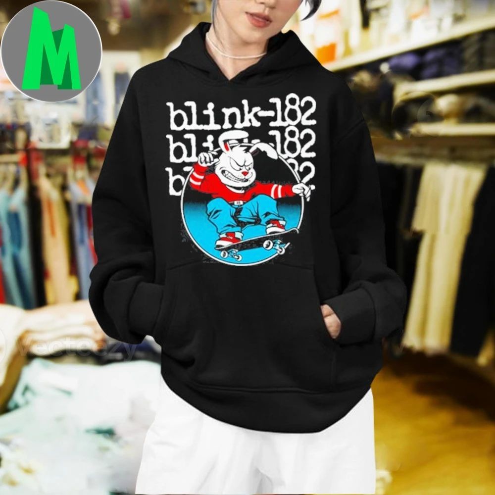 Blink-182 Skateboard Bunny Black 2025 Shirt