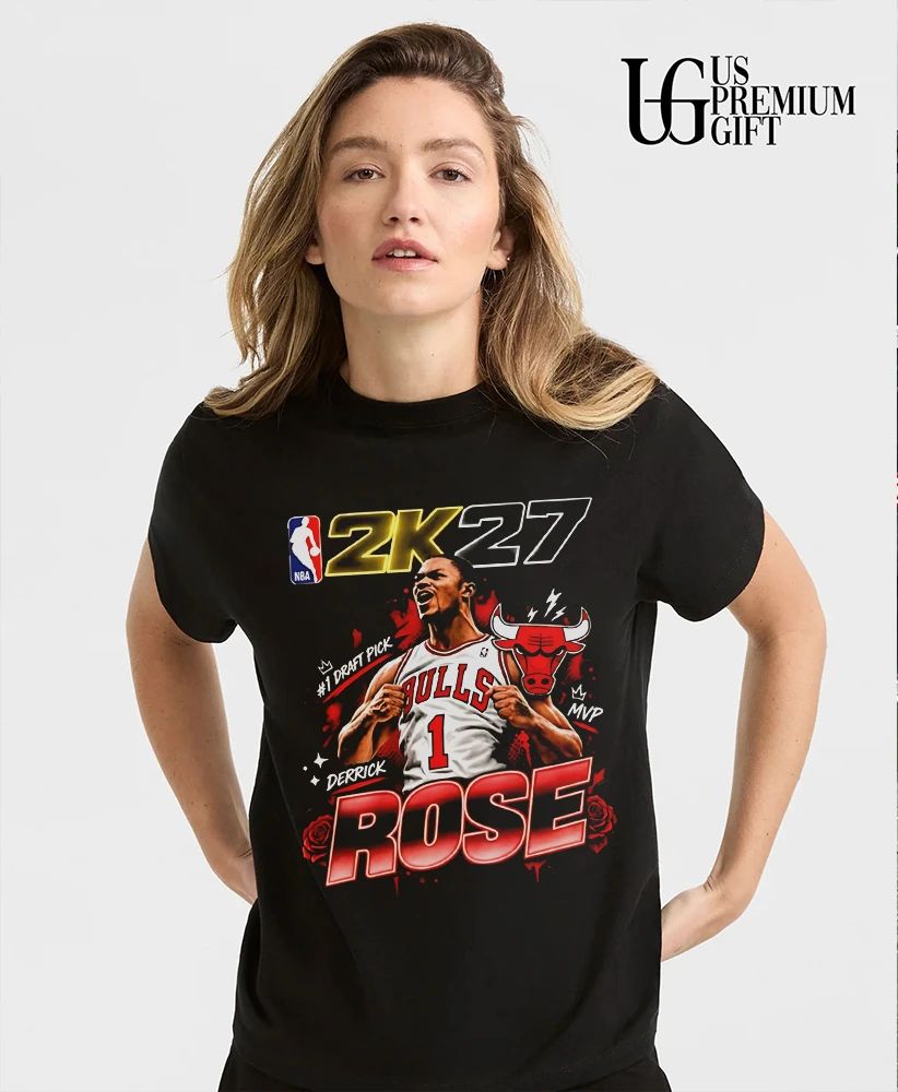 2K27 MVP Derrick Rose #1 Draft Pick graphic shirt