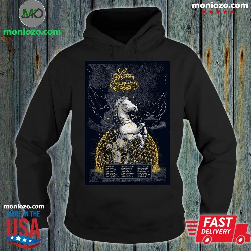 Original Sixteen Horsepower Poster Europe 2026 Tour Shirt