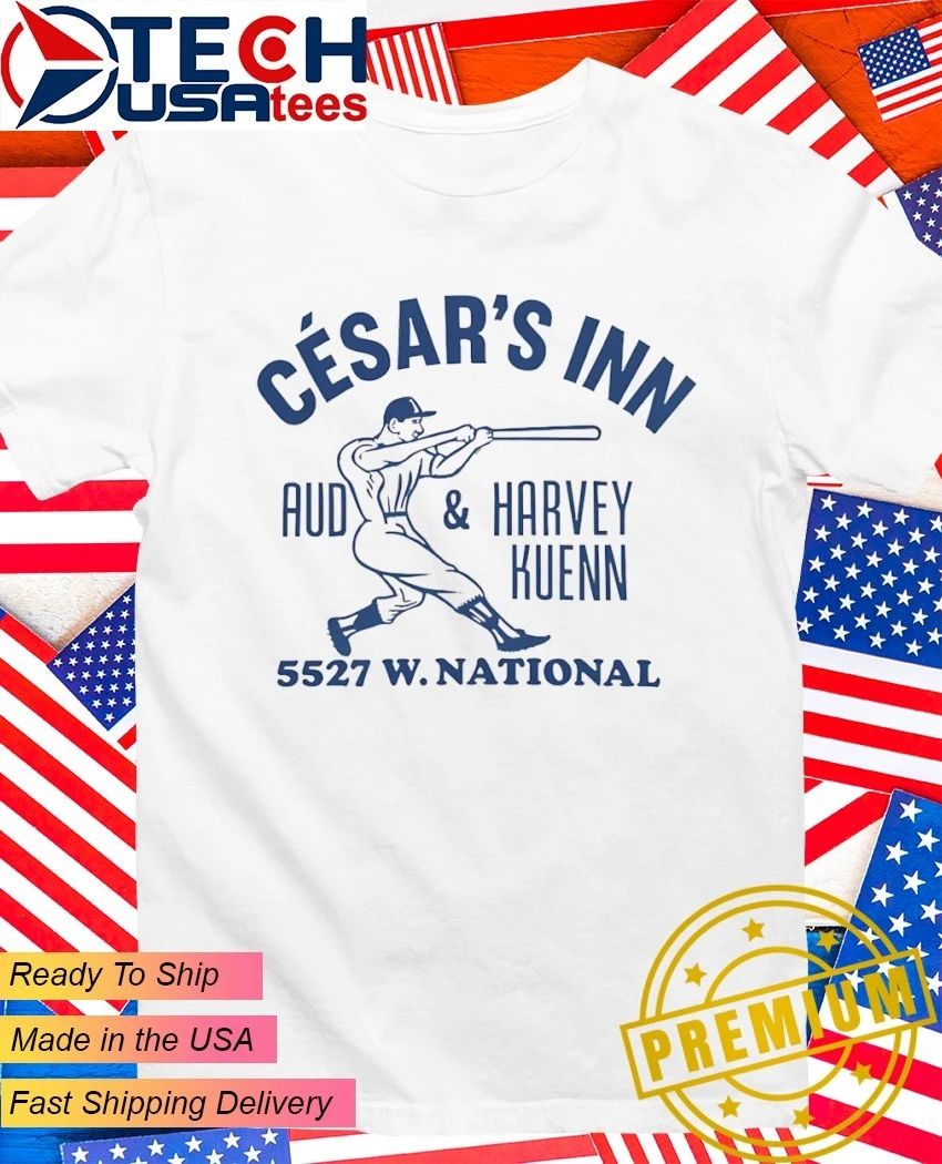 Harvey’s Wallbangers Milwaukee Brewers Cesar’s Inn Rud Harvey Kuenn shirt