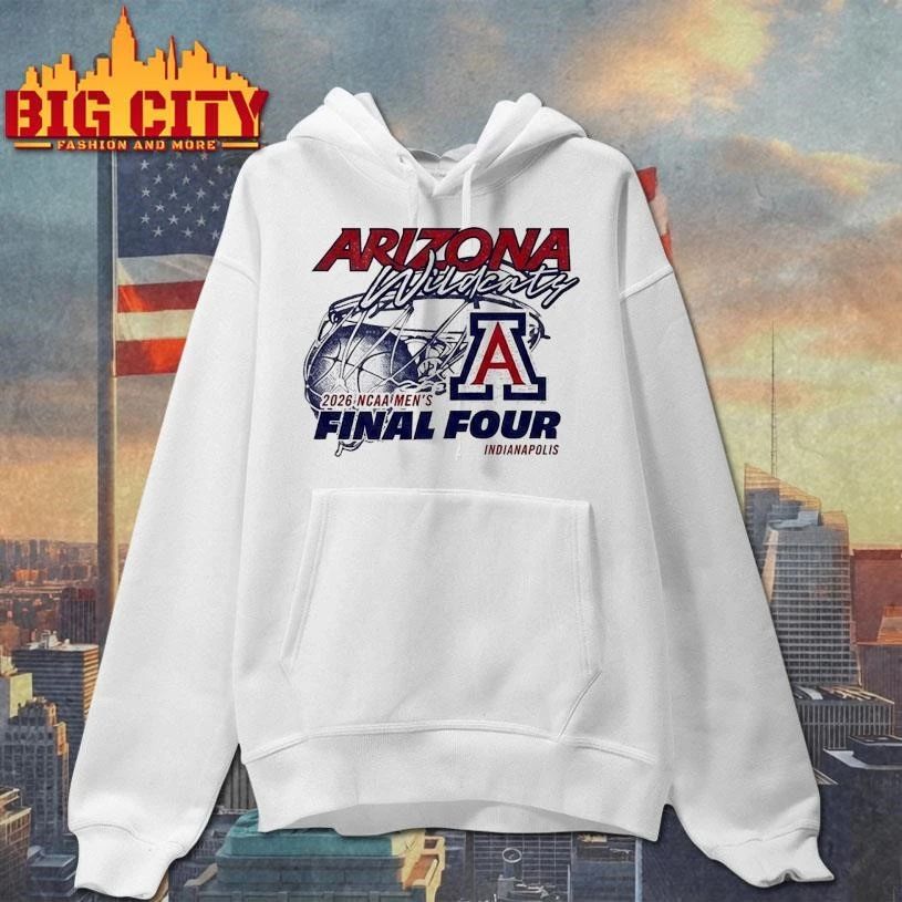 Arizona Wildcats 2026 NCAA Final Four White College Shirt