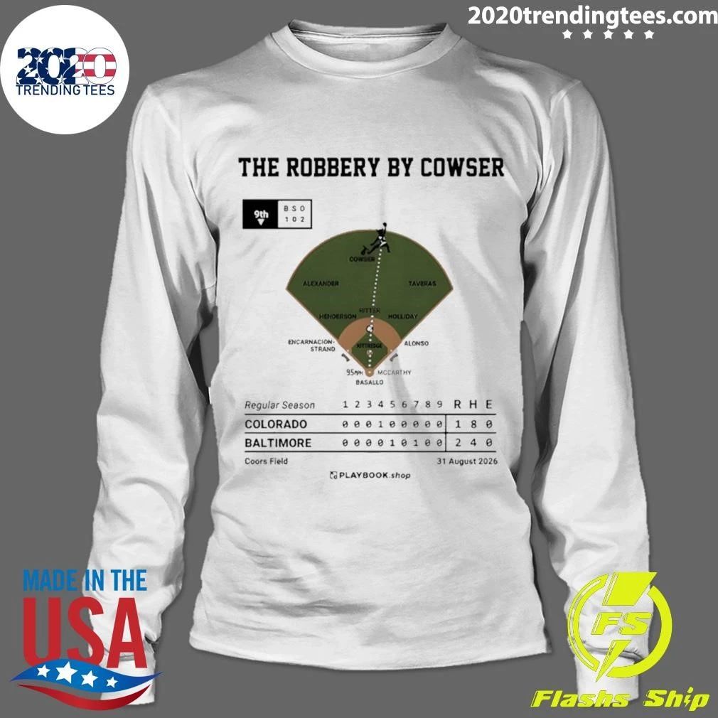 Colton Cowser The Robbery by Cowser Baltimore baseball shirt