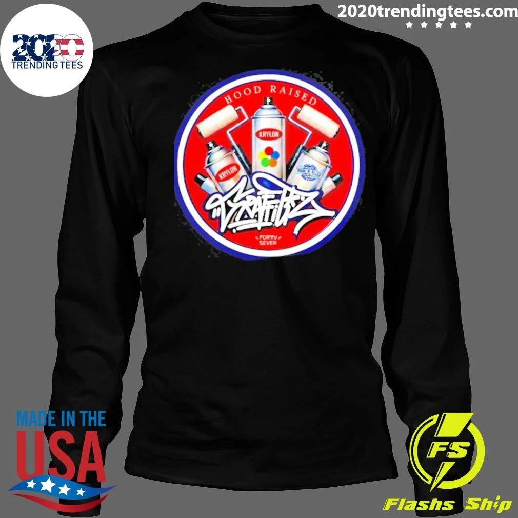 Hood Raised Krylon Graffiti Logo Shirt