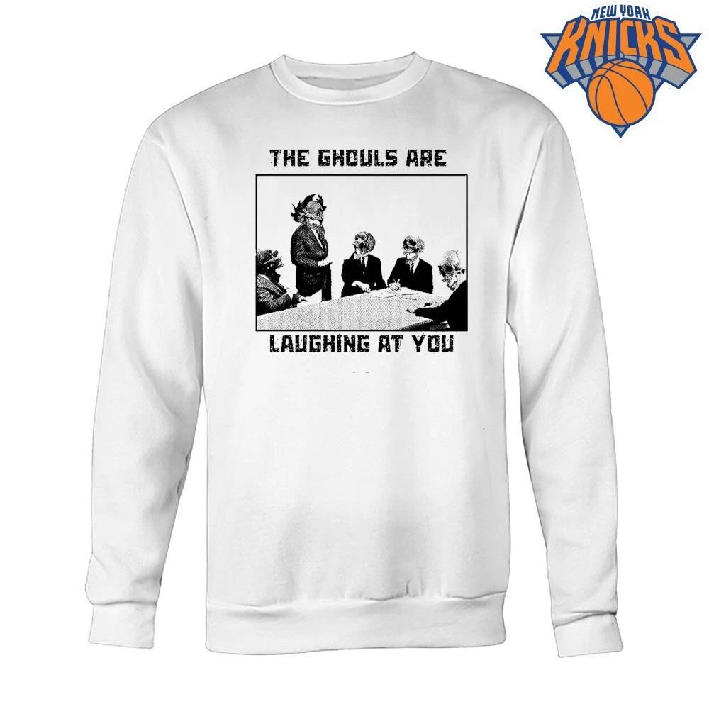 The Ghouls Are Laughing At You Skeleton Corporate Meeting Grunge Edgy Graphic Shirt