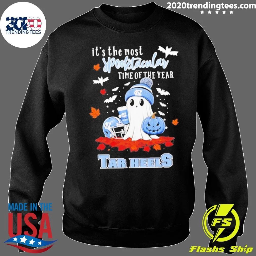 Ghost Halloween 2026 North Carolina Tar Heels It’s The Most Spooktacular Time Of The Year Shirt