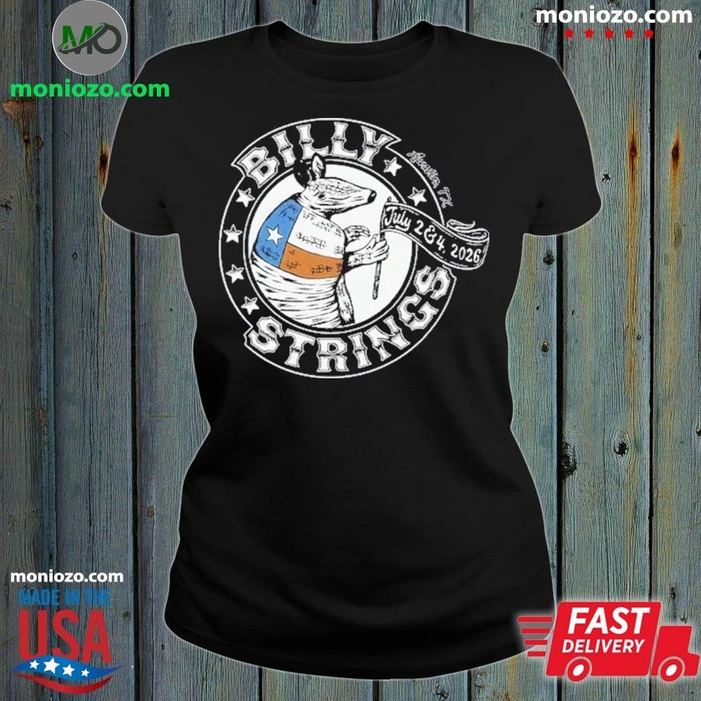 Billy Strings Jul 2-4 2026 Austin TX Armadillo Shirt