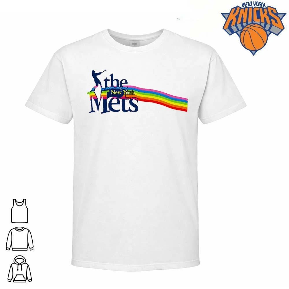 The New York Mets Rainbow Pride Baseball Silhouette shirt