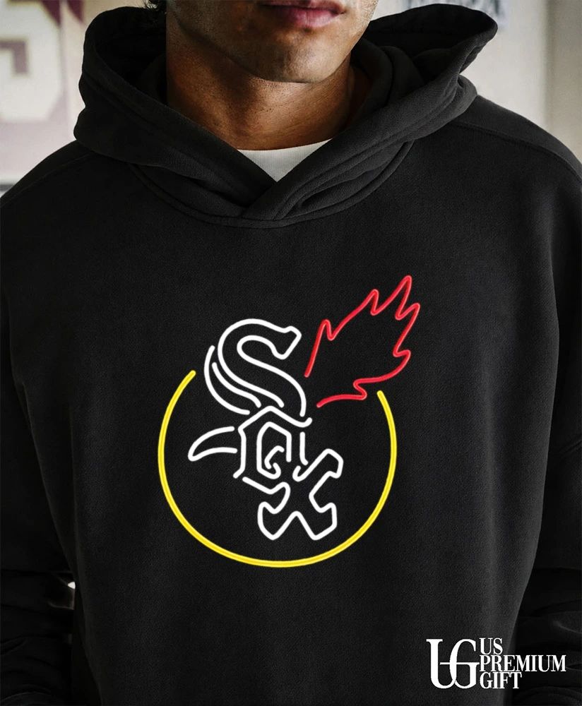 Chicago White Sox baseball logo neon shirt