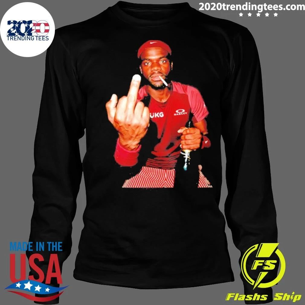 Frances Tiafoe 2026 Middle Finger Smoking And Beer Shirt
