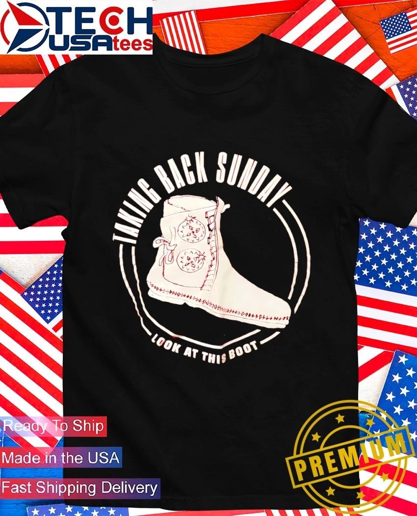 Taking Back Sunday look at this boot shirt