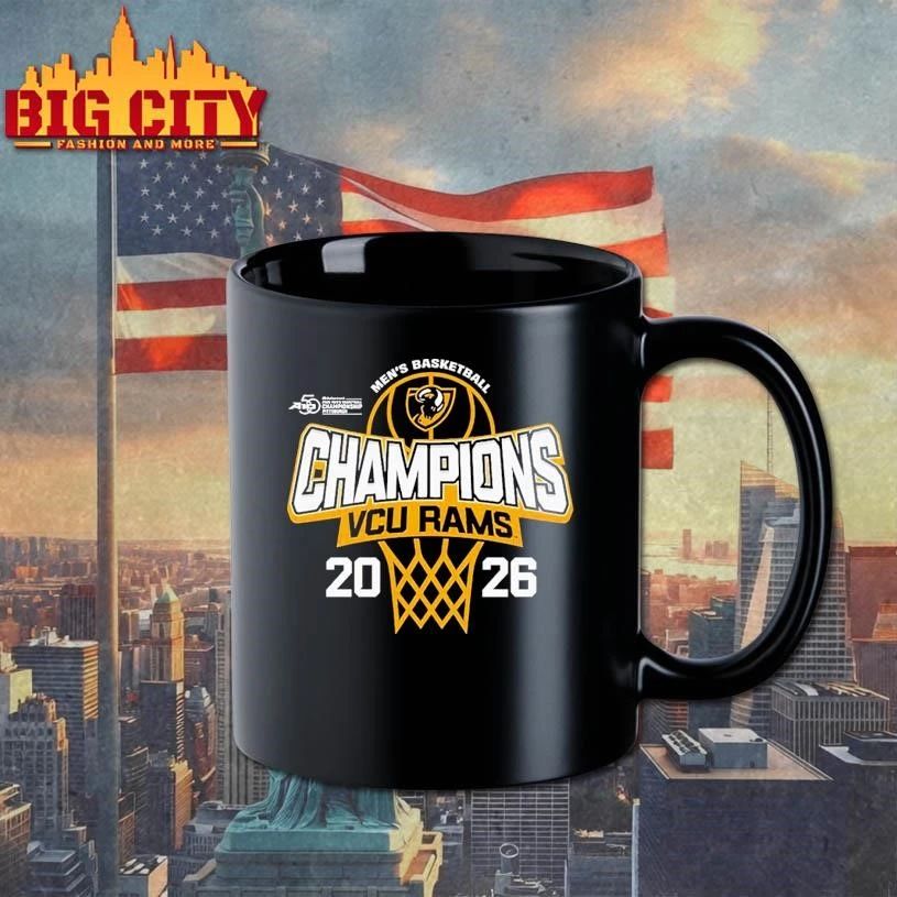 VCU Rams 2026 A-10 Men’s Basketball Tournament Champions Graphic Shirt