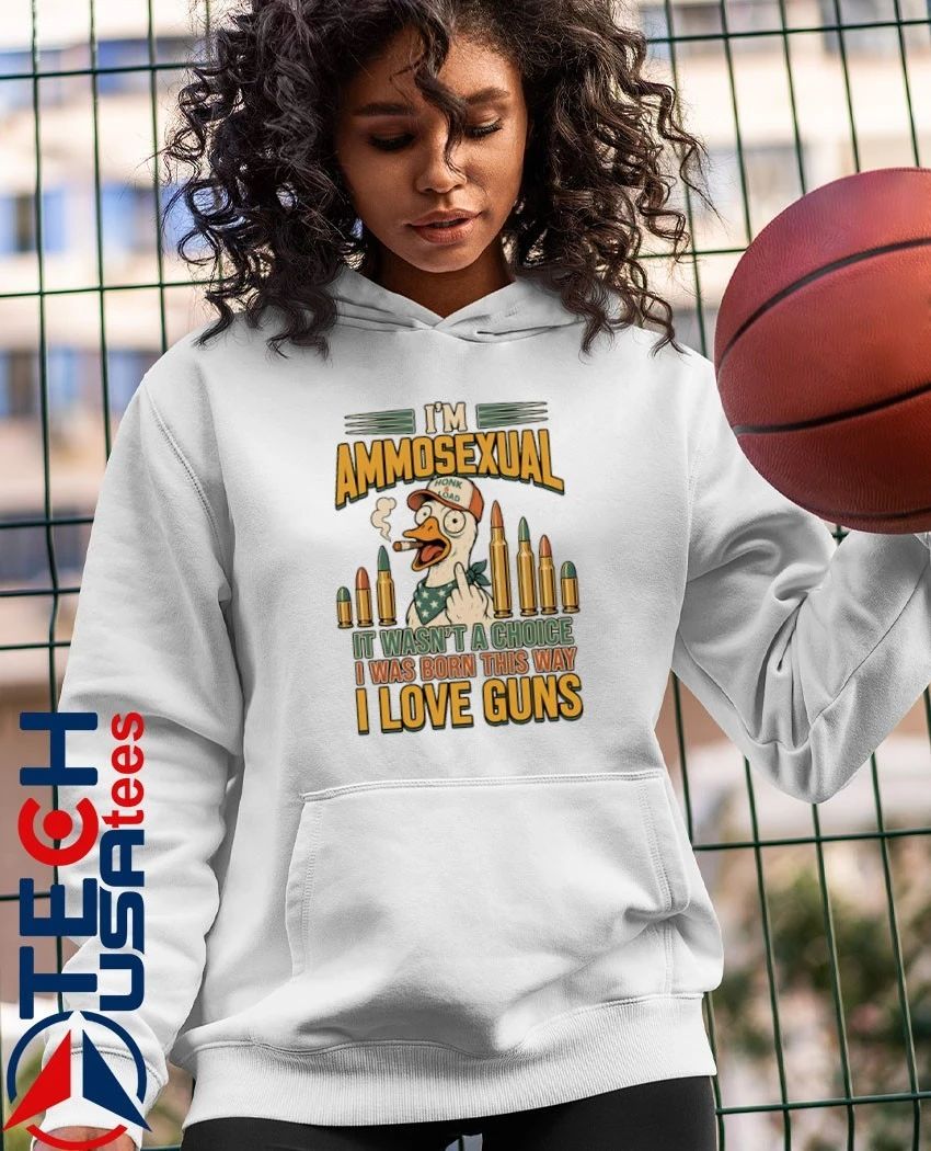 Duck smoking I’m ammosexual it wasn’t a choice I was born this way I love guns shirt