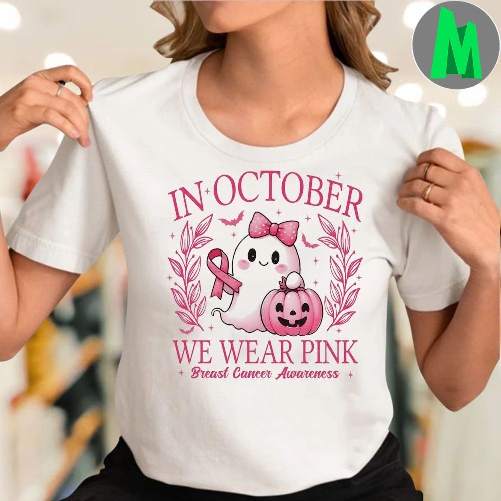 In October We Wear Pink Ghost Shirt