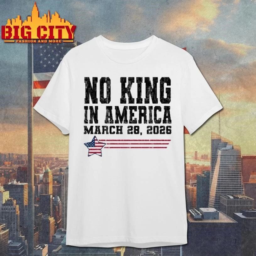 No Kings In America Since 1776 Anti-Trump March 28 2026 Vintage Retro Shirt