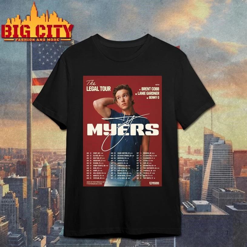 Ty Myers The Legal Tour 2026 North America City Dates Decor Poster Shirt